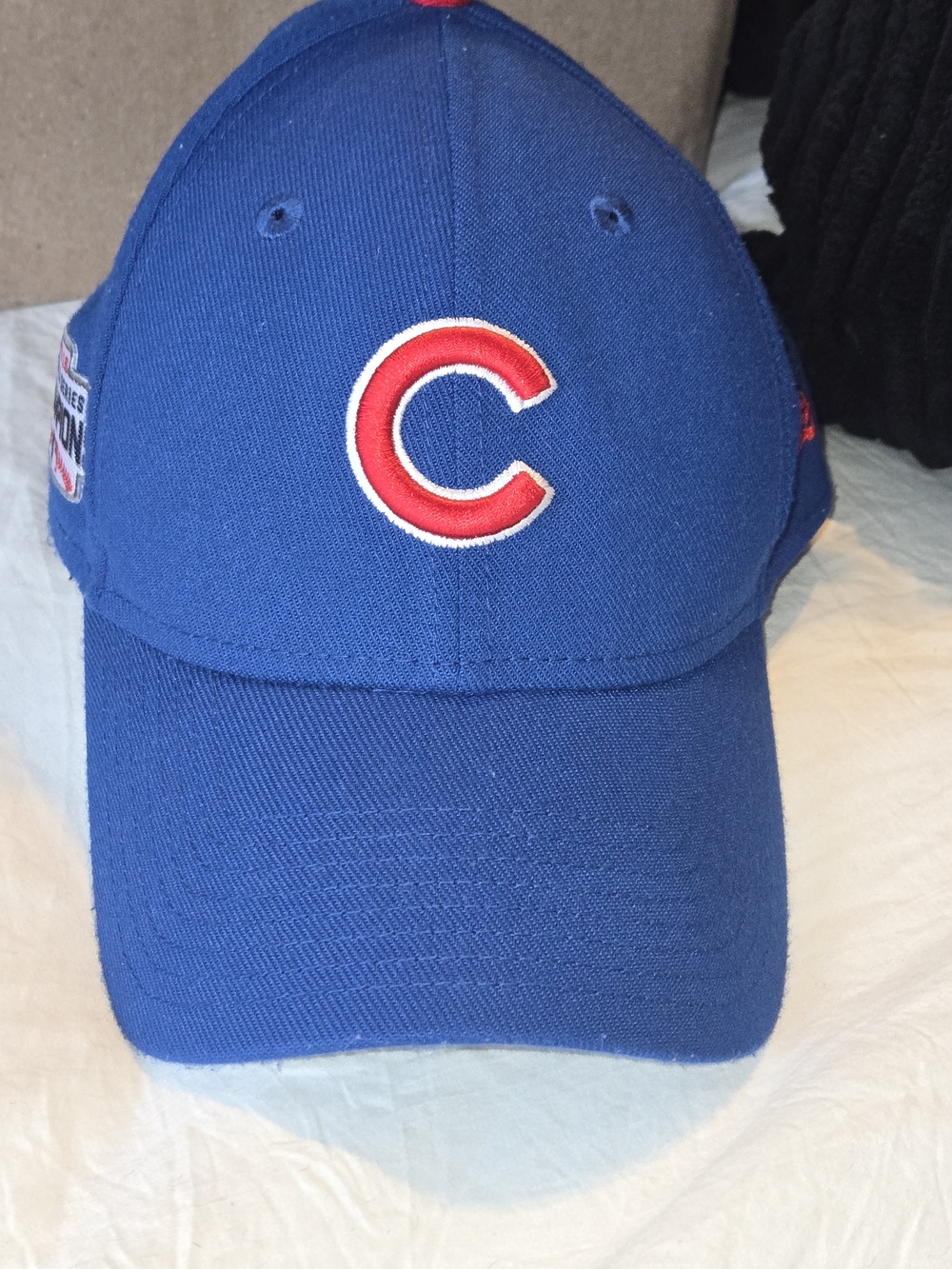 Chicago Cubs 2016 World Series Champions New Era 39THIRTY Hat M/L MLB Blue